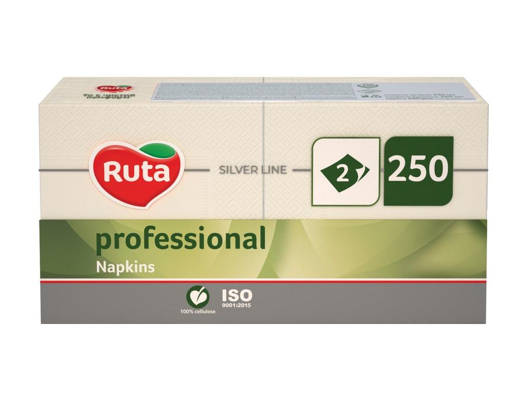 Серветки паперові 33*33 шампань 2 шар. 250шт/уп "Ruta Professional"