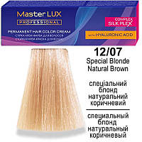 Краска для волосся Master LUX professional 12.07 Спеціальний Блонд Натуральний Коричневий 60 млEStyle