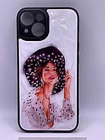 TPU+PC чехол Prisma Ladies для Apple iPhone 14 (6.1") (Girl in a hat) 61394