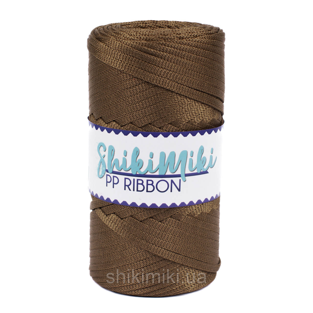 Плоский трикотажний шнур PP Ribbon, колір бронзовий