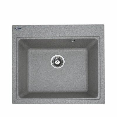 Гранітна мийка Platinum VESTA 5852 матова сірий