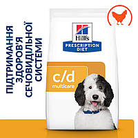 Сухой корм Hill's Prescription Diet для собак уход за мочевыделительной системой, с курицей, 4 кг