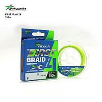 Шнур плетеный Intech First Braid X4 Green 150m (1.0 (15lb/ 6.81kg)),FS0649459