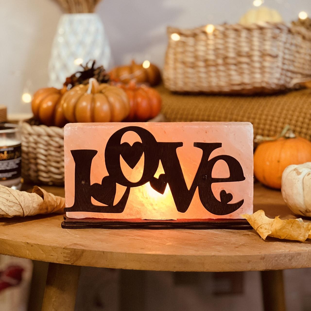 Соляна лампа Кохання, 2 кг (20*10*5 см), фото 1