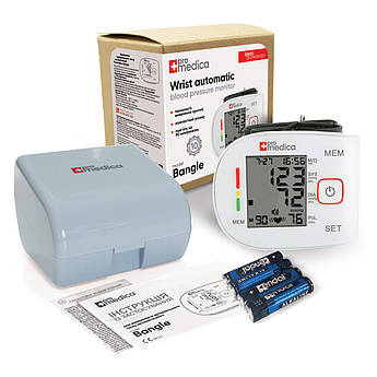Автоматичний тонометр на зап`ястя, ProMedica Bangle, точний вимірник тиску. Наручний тонометр-автомат, тискомір