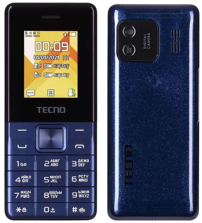 Телефон Tecno T301 2022 Deep Blue UA UCRF