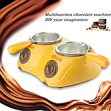 Електричний набір для фондю з двома чашами Chocolatiere, фото 4