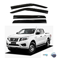 Автомобильные дефлекторы окон HIC Nissan Navara 2014 -> (NI92-IJ)