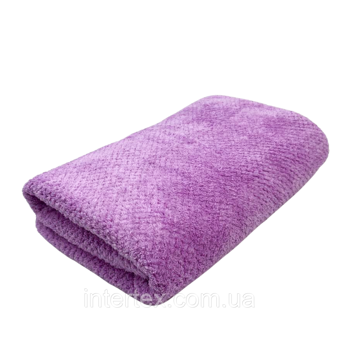 Рушник банний мікрофібра Бамбук (бузковий) 140х70 см.