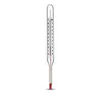 Термометр технічний рідинний ТТЖ-М исп.1П 4(0...+100°С), ц.д.1°С, 240/103 мм, керосин