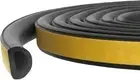 Ущільнювач гумовий 9х7,5мм з самоклеючою стрічкою SANOK D 100м чорний