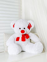 Модний м'який плюшевий ведмідь 100 см якісний плюшевий ведмедик оригінальний подарунок ведмідь білого кольору