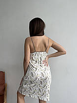 Нічна сорочка з віскози кремового кольору, фото 2