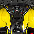 Дитячий електромобіль Квадроцикл Desert 900 (жовто-чорний колір) з пультом дистанційного керування 2.4 G, фото 7