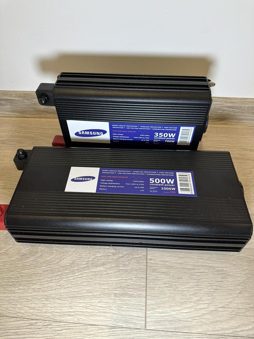 Інвертор Samsung SYGC-1000, 2000W/1000W, USB, функція зарядки, чистий синусоїд, Корея, 1 рік гарантія