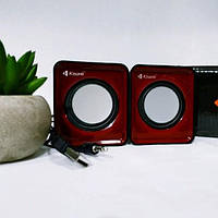 Компактна домашня аудіоколонка для пк і ноутбука стерео 2.0 Kisonli V310 з USB