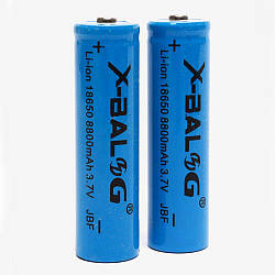 Акумулятор 18650, 8800mAh, 3,7В, Li-ion, X-BALOG / Багаторазова літій-іонна батарея