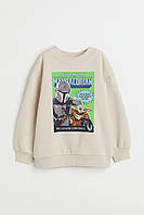 Толстовка на флісі оверсайз з принтом зіркові війни для хлопчика 98-104 см (2-4Y)