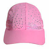 Яскрава літня бейсболка для дівчинки. Бавовна. 50-52р, фото 2