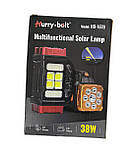 Світлодіодний ліхтар hurry bolt hb 1678 на сонячних батареях, фото 4