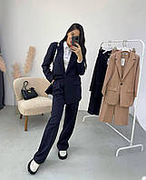 Женский классический костюм брюки и пиджак Розміри: 42-44, 44-46