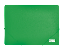 Папка пластиковая А4 на резинках JOBMAX зеленый 97098