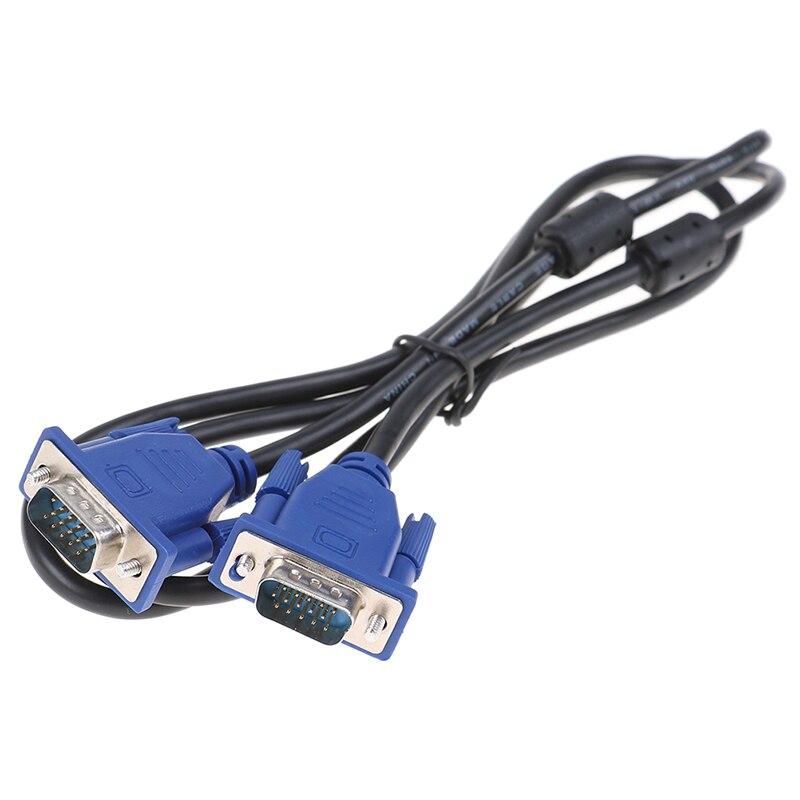 Шнур комп.VGA шт. HDB15pin - шт. HDB15pin, з фільт., 1м діам.9мм