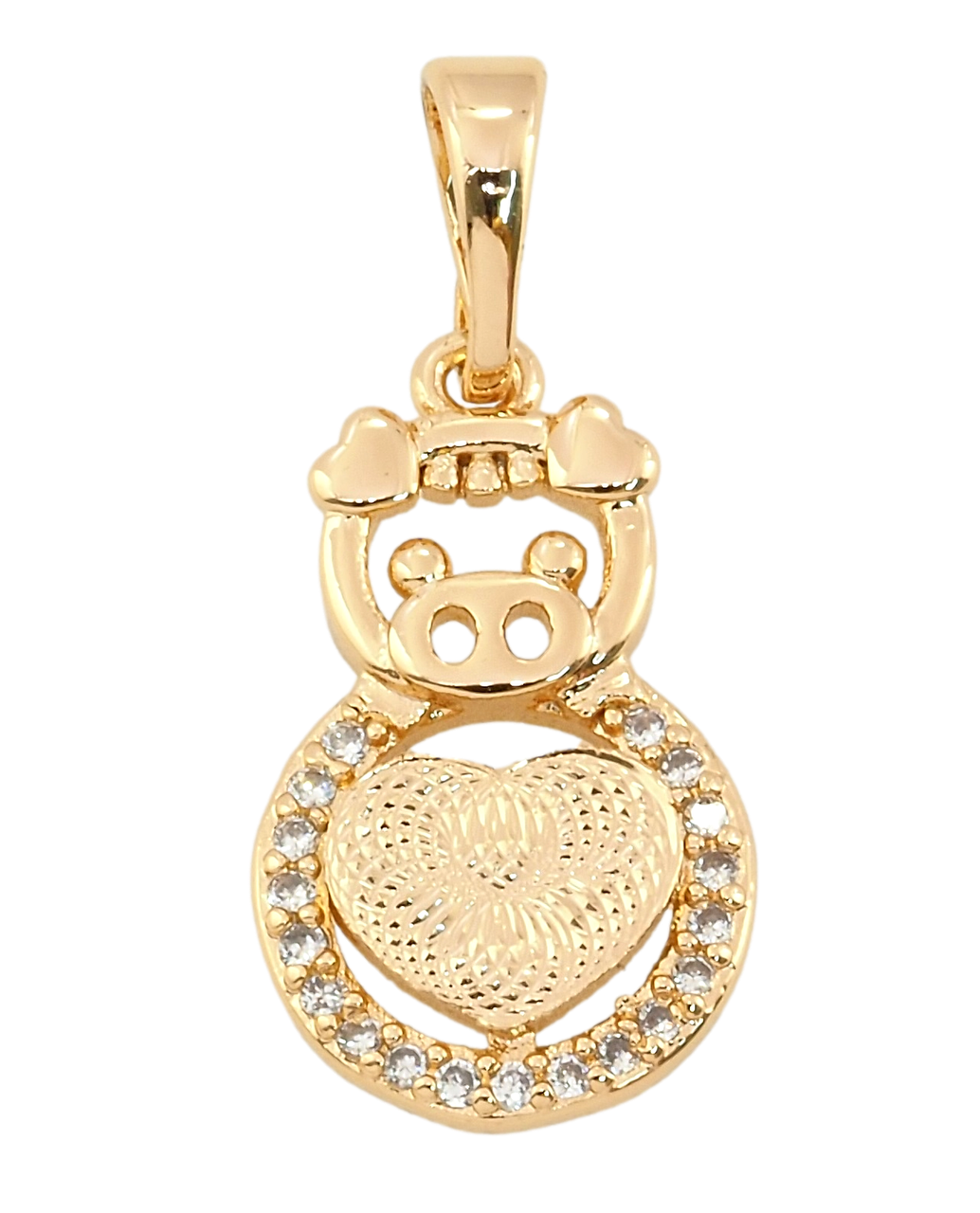 Кулон Xuping Позолота 18K "Свинка" для ланцюжка до 5мм