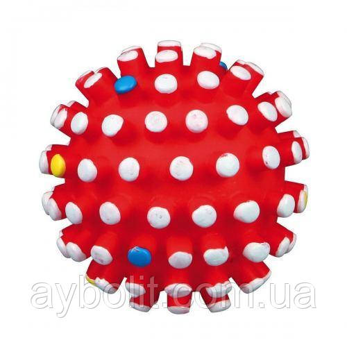 Іграшка для собак Trixie М'яч голчастий з пискавкою d=10 см (вініл, кольори в асортименті) — 3429/12080, фото 1