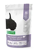 Сухой корм для взрослых собак малых пород Mini Adult Lamb Small Breeds Nature s Protection 500 г (ягненок)