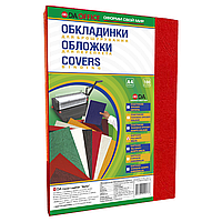 Обложки для переплета DA картонные А4 Delta под кожу красные 230 гр/м², 100 шт