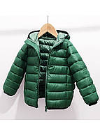 Детская демисезонная куртка зеленая, куртка для мальчика весна, детская весенняя куртка зеленая
