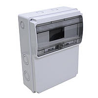 Щиток комбінований пластиковий ABS, IP54, 230х300х115мм, 11 модулів, поверхня монтажу пряма