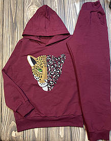 Дитячий спортивний костюм на дівчинку «Леопард»