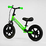 Біговел Corso 12" 65166 EVA (ПЕНА) зі сталевою рамою та ручним гальмом, з підставкою для ніжок і підніжкою, фото 5