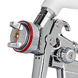 Фарбопульт пневматичний HVLP II професійний, форсунка - 1.4 мм, верхній пластиковий бачок - 600 мл, 2 бар, фото 2