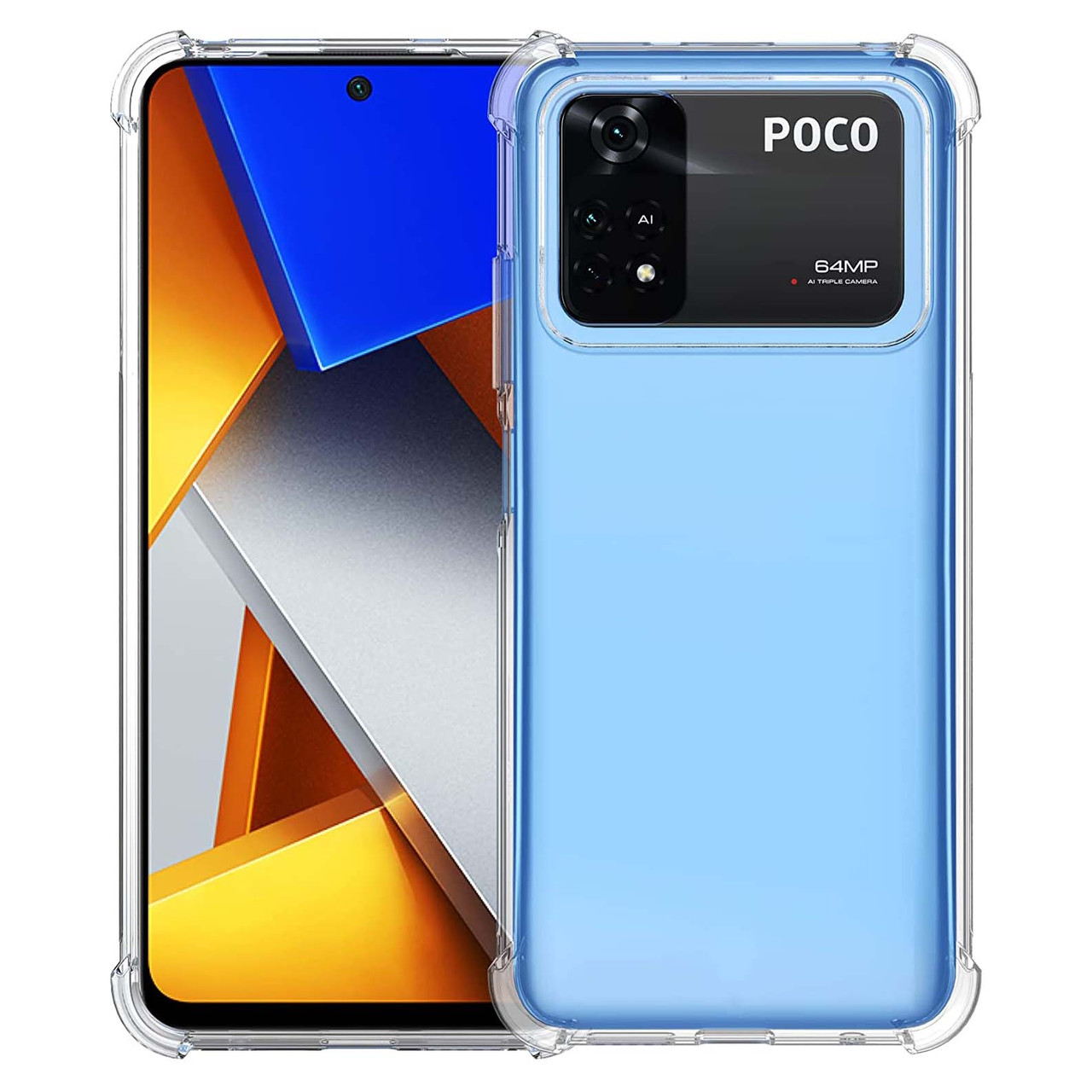 Силіконовий чохол Shockproof для Xiaomi Poco M4 Pro 4G (закрита камера)