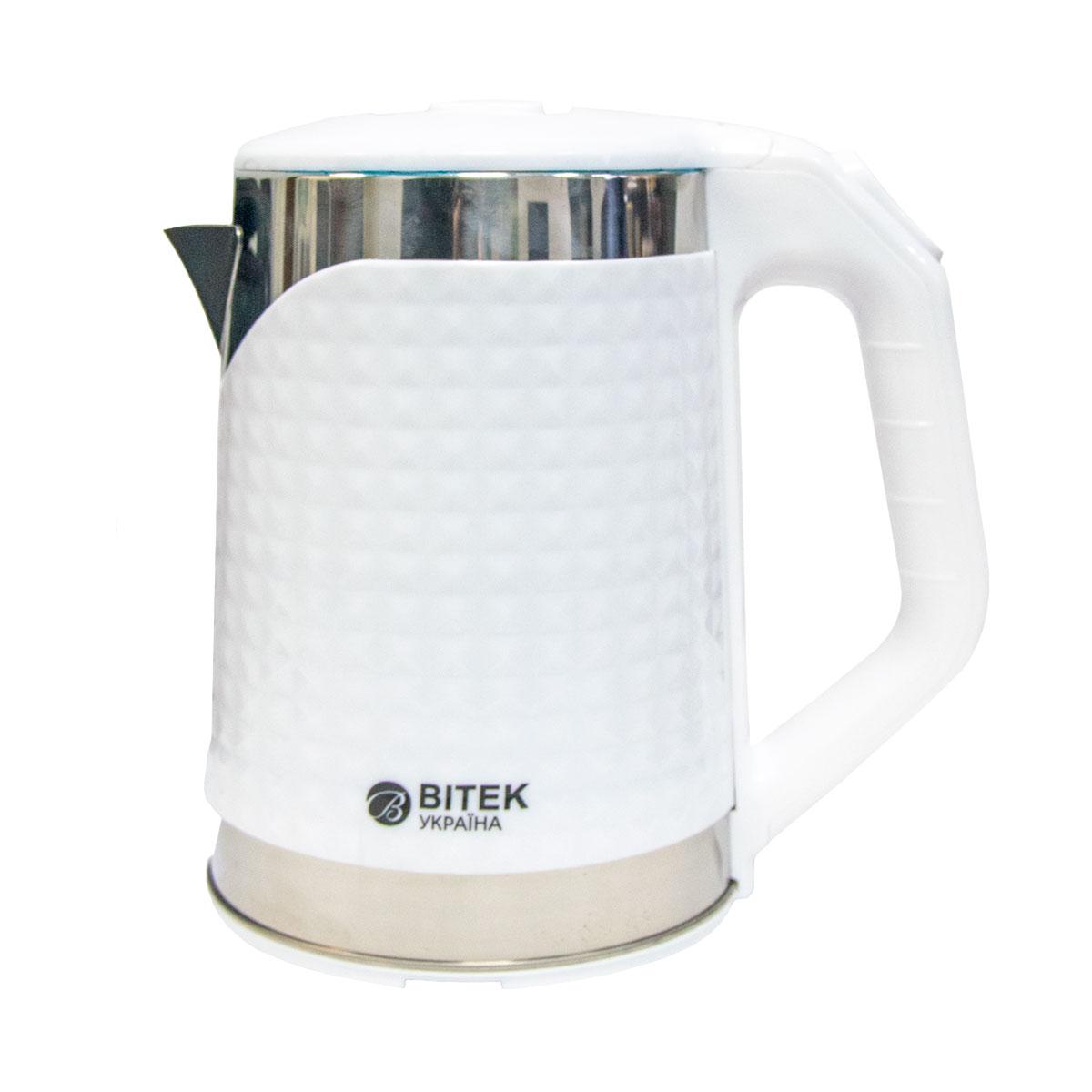 Электрочайник BITEK BT-3118 2.2L 2kW Белый чайник электрический, мощный електрочайник (TO) - фото 5 - id-p1769612640