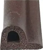Ущільнювач гумовий 9х5,5мм з самоклеючою стрічкою SANOK Р 100м коричневий