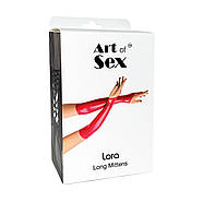 Вінілові мітинки Art of Sex — Lora довгі, розмір M, колір чорний | Puls69, фото 3