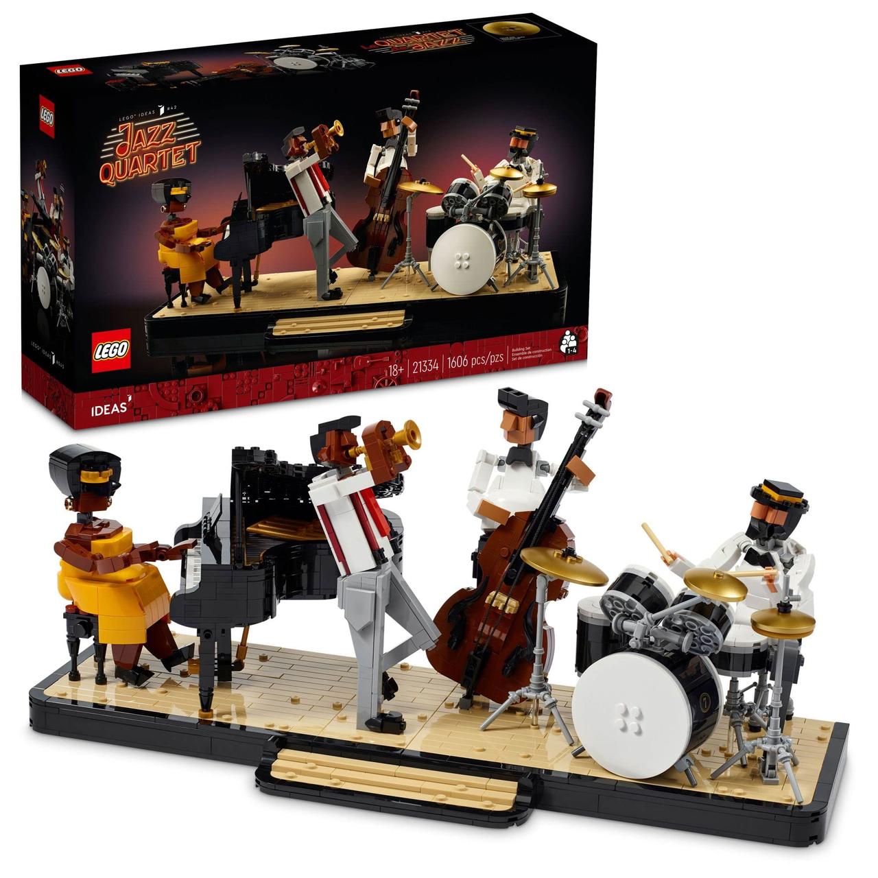 LEGO 21334 Ideas Джазовий квртет 1606 деталі, Jazz Quartet ексклюзивний колекційний конструктор для дорослих