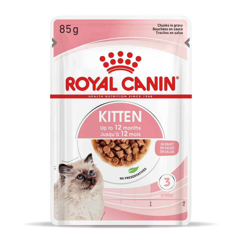 Вологий корм для кошенят Royal Canin Kitten Gravy 85 г домашня птиця шматочки в соусі
