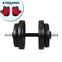 Гантель Iron Body 16кг битумная