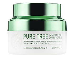 ОЧЕНКА! Крем для обличчя Enough Pure Tree Balancing Pro Calming Cream заспокійливий з екстрактом чайного дерева 5