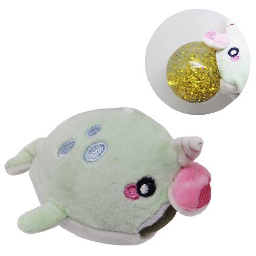Антистрес у плюше РИБА єдиноріжка з блискітками, фото 1