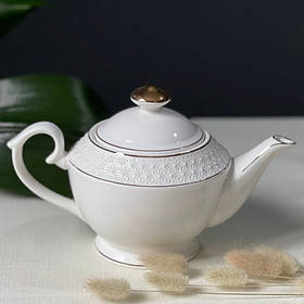 Чайник порцеляновий заварювальний 1100 мл Снігова Королева Interos 405316-A