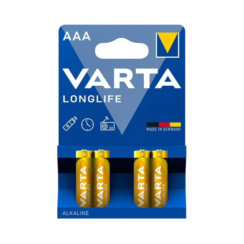 Батарейки AAA (LR03) Varta Longlife Alkaline (4шт.)