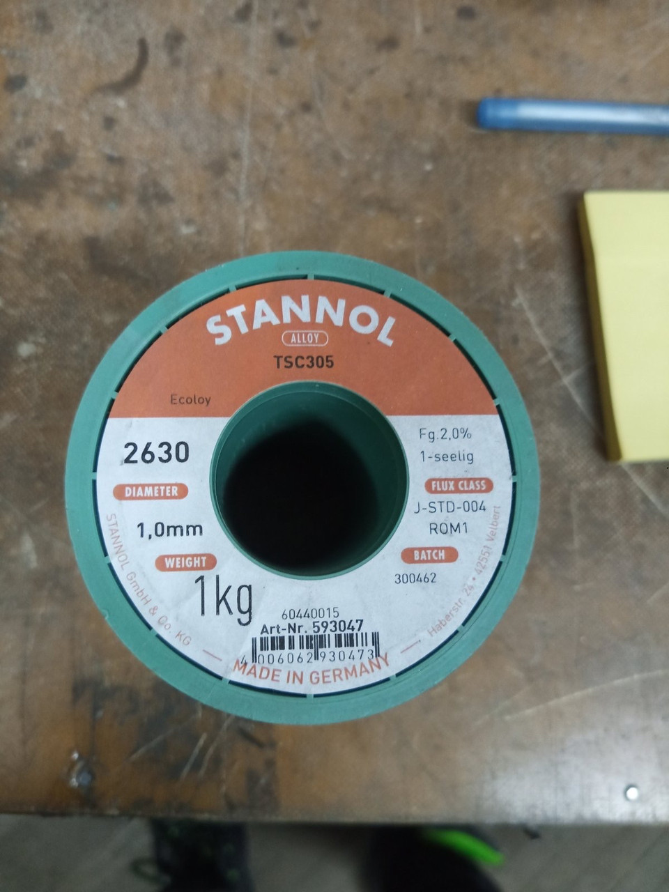 Припій дріт (1мм) Sn95 Ag4 Cu0.7 COBAR бухта 500грамм