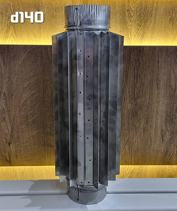 Радіатор нержавійка 0,6мм AISI 304 L=500мм d-140, фото 2