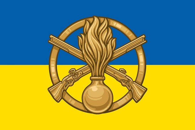 Прапор 11 ОМПБр ЗСУ синьо-жовтий, фото 1